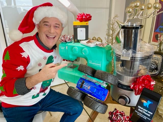 Steve Greenberg with some of his Holiday Gadget Gift Picks for 2022